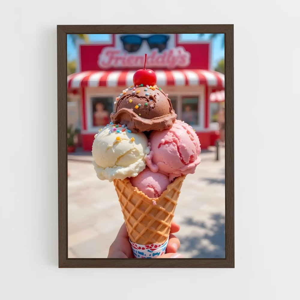 ap-ice cream-4 cadre Bois foncé