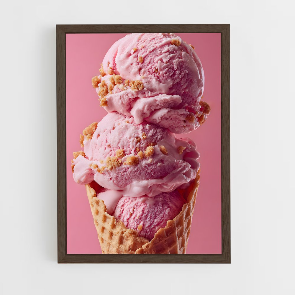 ap-ice cream-6 cadre Bois foncé