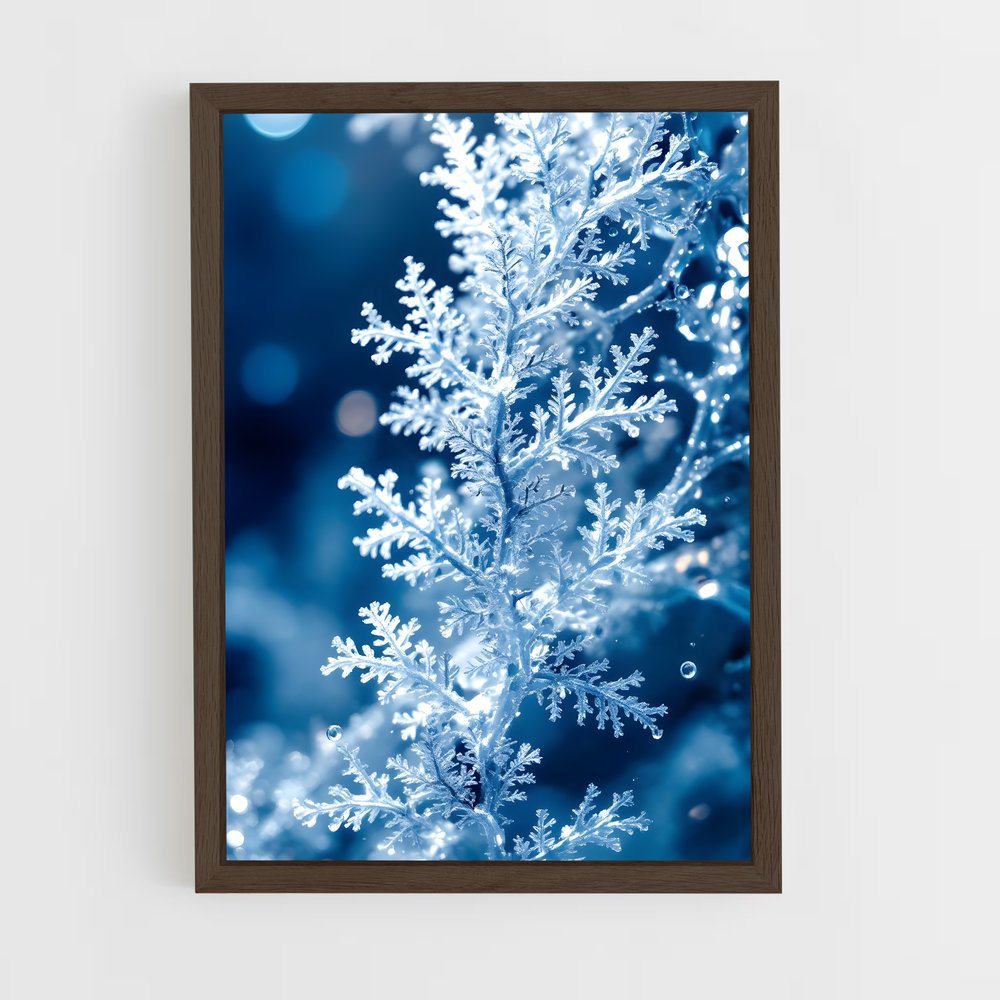 ap-ice crystals-3 cadre Bois foncé