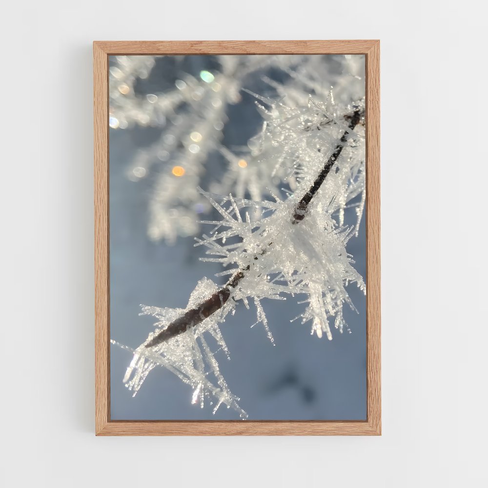 ap-ice crystals-4 cadre Bois clair