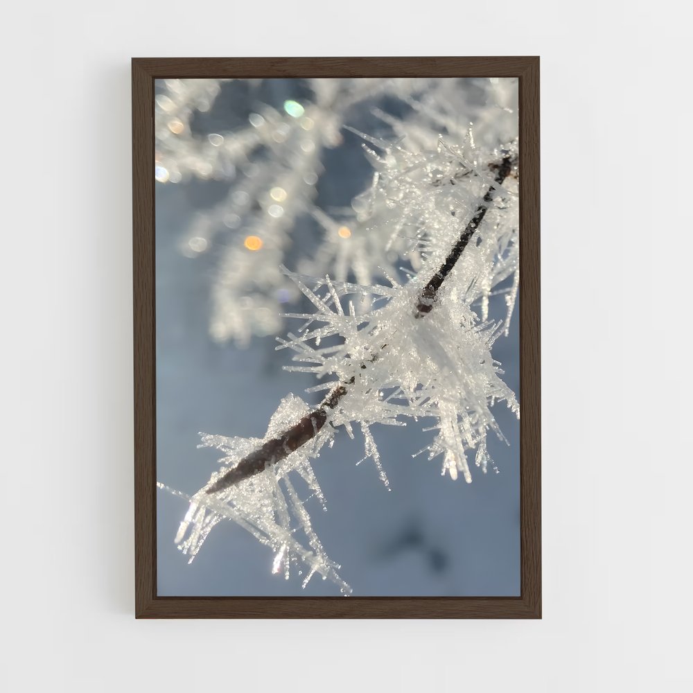 ap-ice crystals-4 cadre Bois foncé