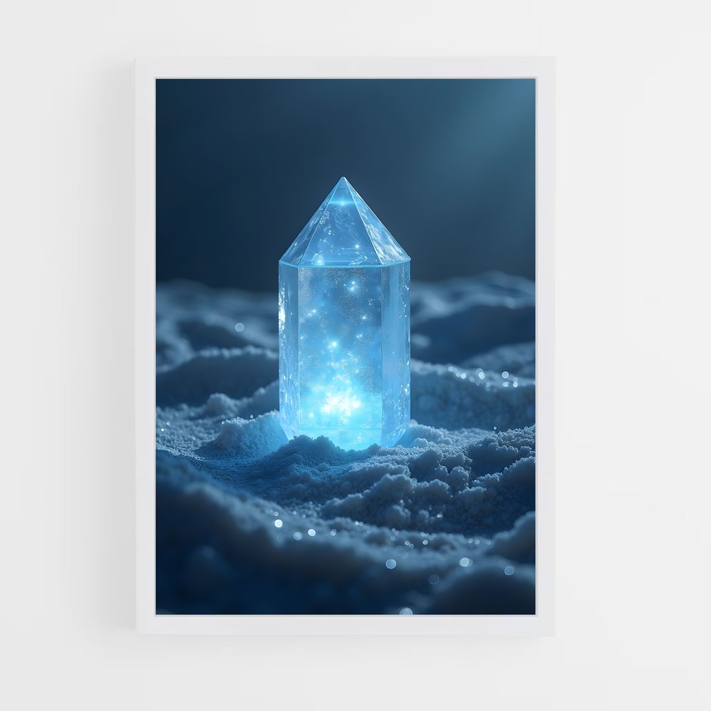 ap-ice crystals-9 cadre Blanc