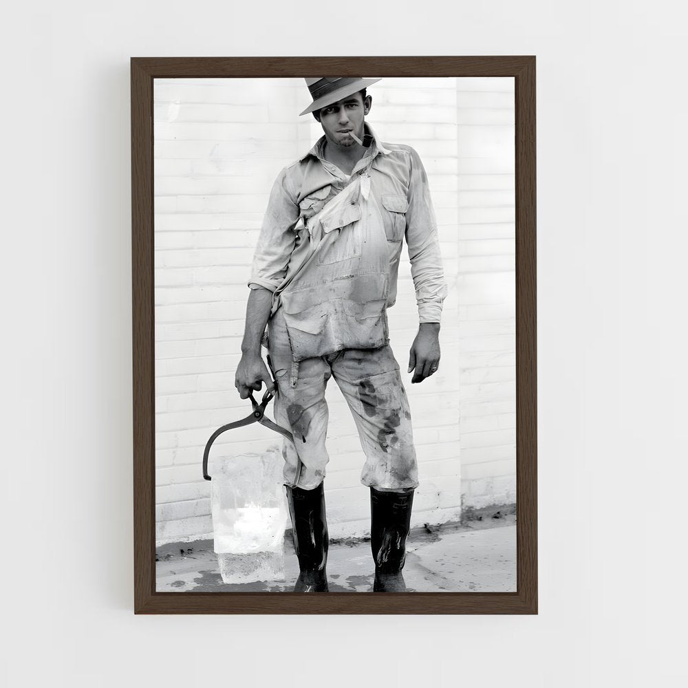 ap-ice delivery man-1 cadre Bois foncé