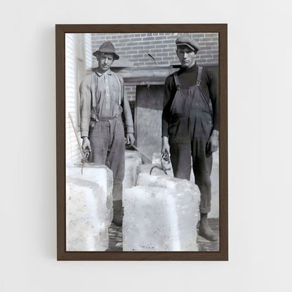 ap-ice delivery man-2 cadre Bois foncé