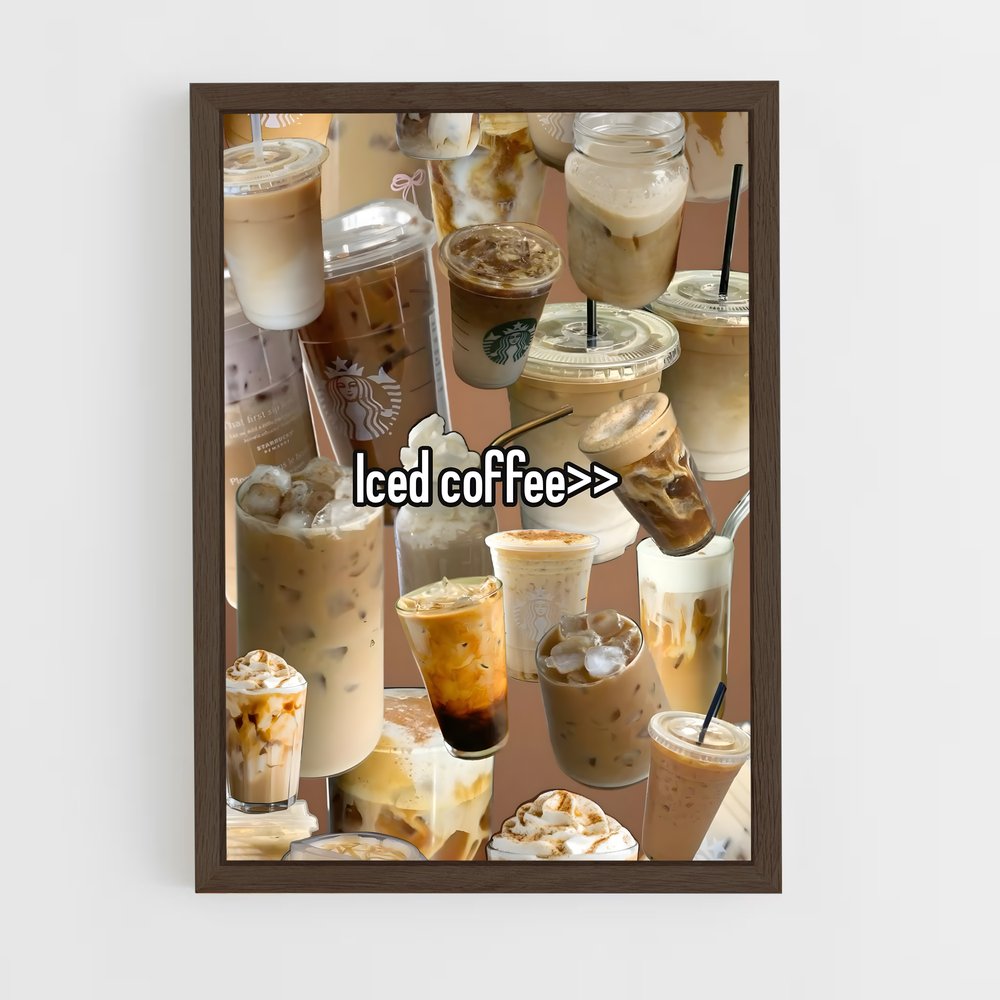 ap-iced coffee-1 cadre Bois foncé