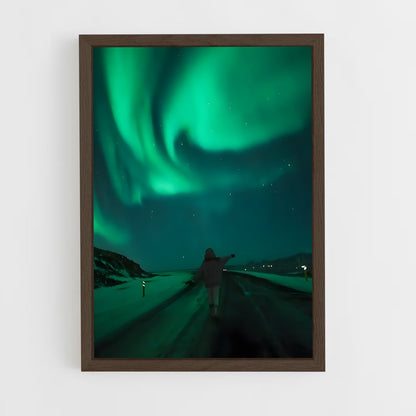 ap-iceland aurora-7 cadre Bois foncé