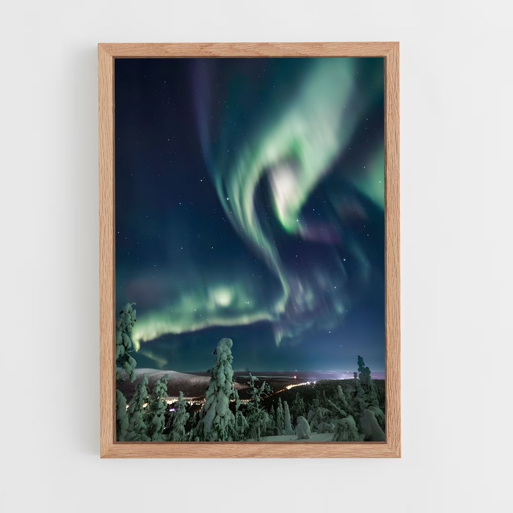 ap-iceland aurora-8 cadre Bois clair
