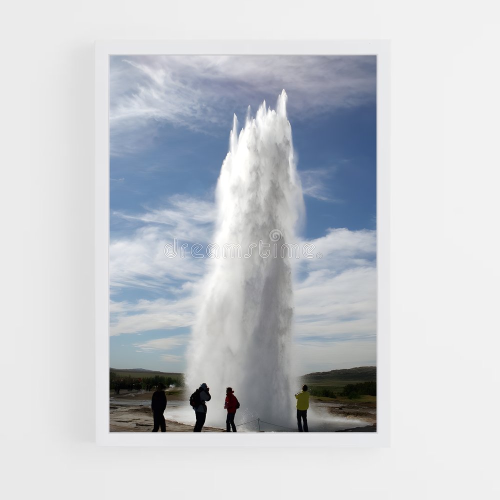 ap-iceland geysers-1 cadre Blanc