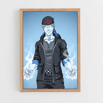 ap-iceman x-men-3 cadre Bois clair