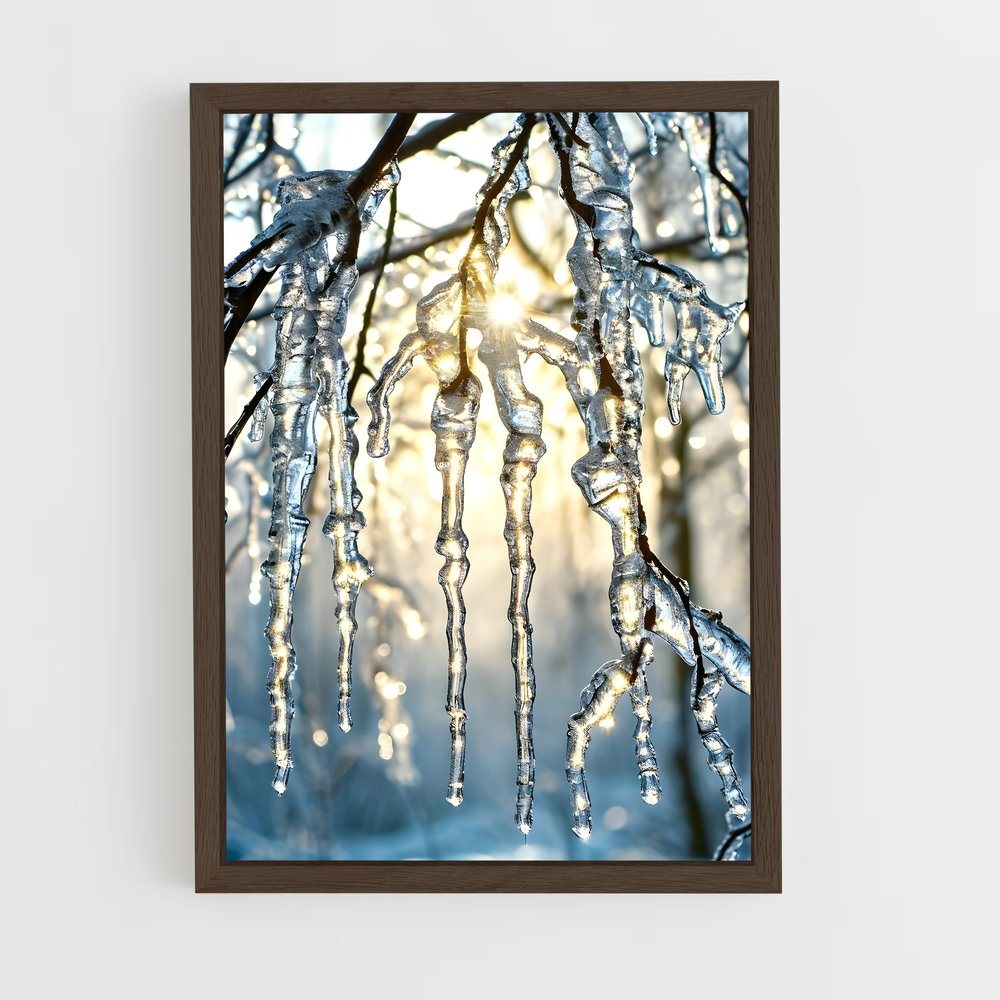 ap-icicle-7 cadre Bois foncé
