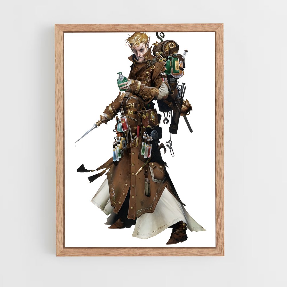 ap-iconic characters-2 cadre Bois clair