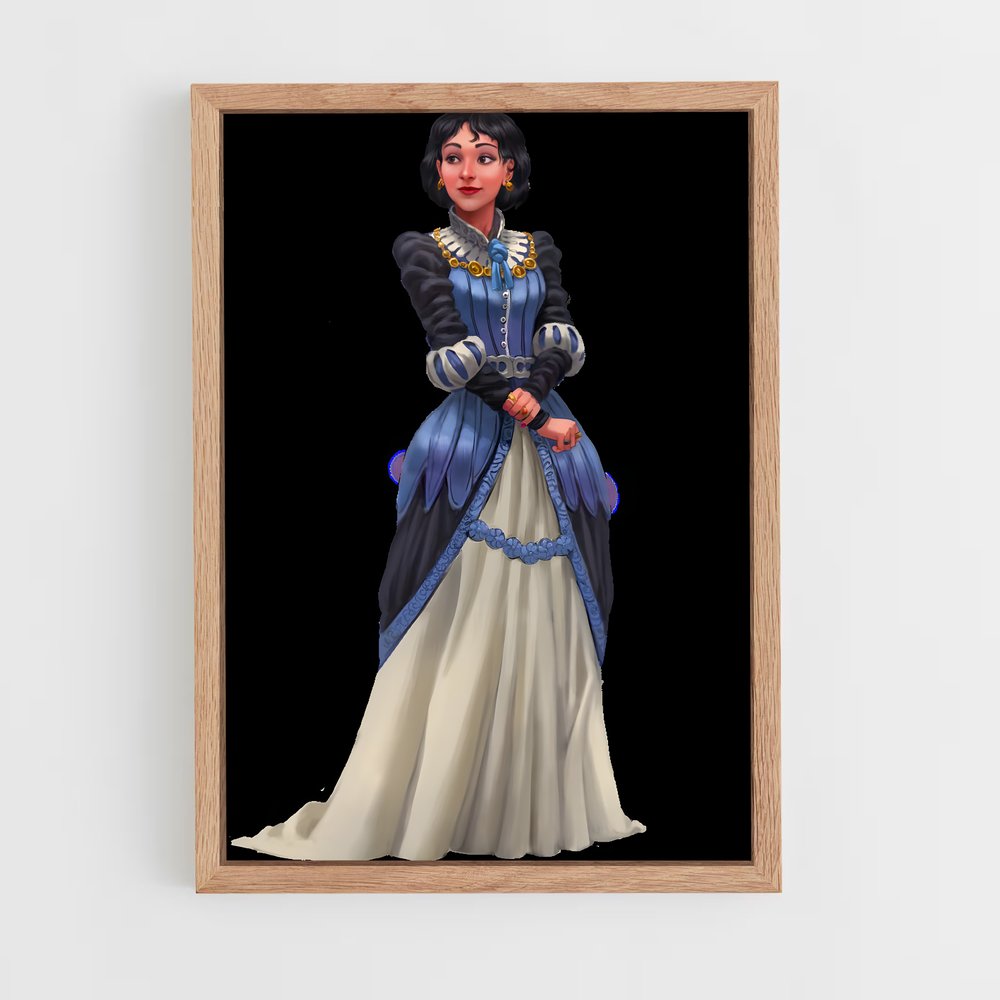 ap-iconic characters-4 cadre Bois clair