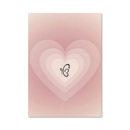 Poster Cœur en Lettres