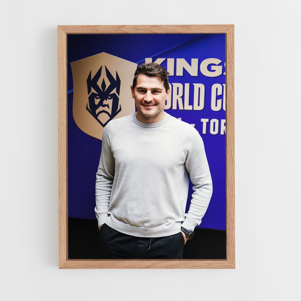 ap-iker casillas-2 cadre Bois clair