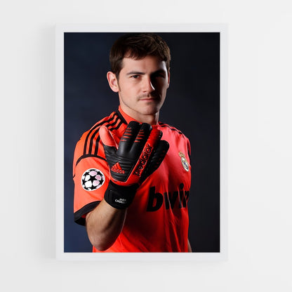 ap-iker casillas-8 cadre Blanc