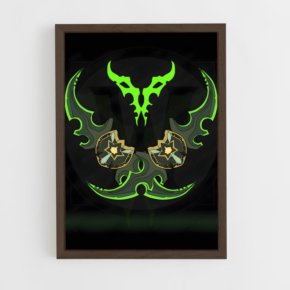 ap-illidan-7 cadre Bois foncé