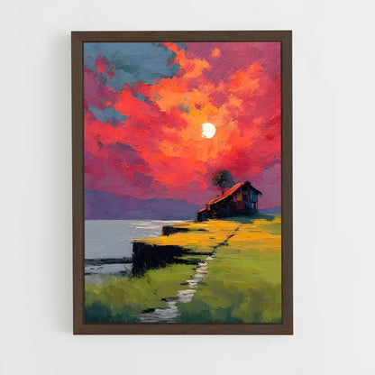 ap-impressionism-6 cadre Bois foncé