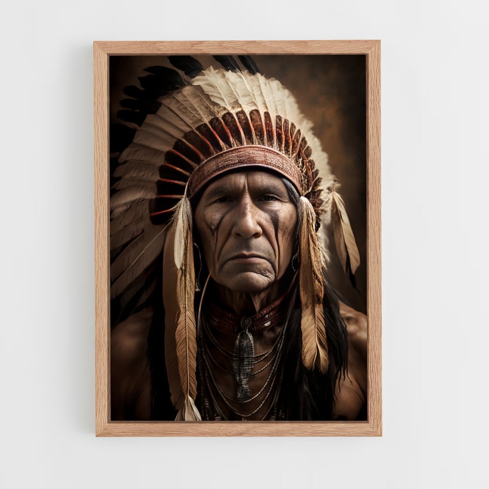 ap-indian chief-11 cadre Bois clair