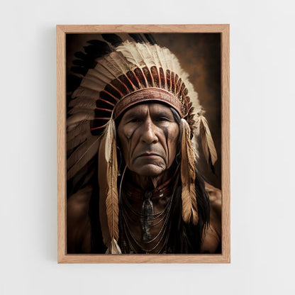 ap-indian chief-11 cadre Bois clair