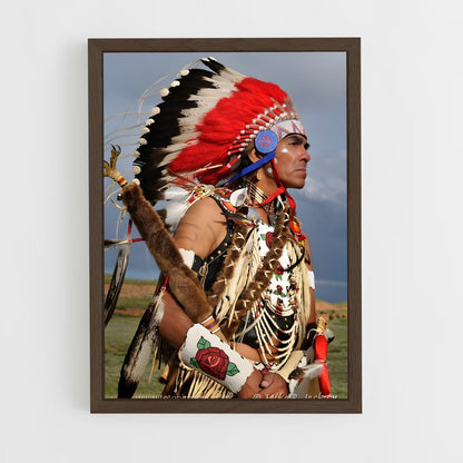 ap-indian chief-3 cadre Bois foncé