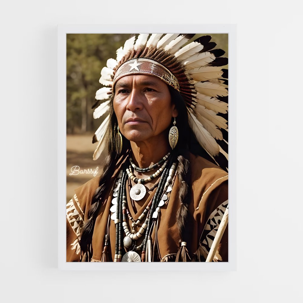 ap-indian chief-4 cadre Blanc