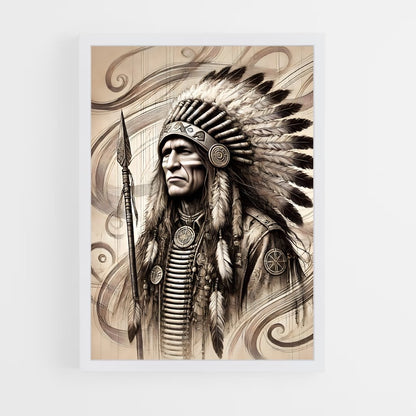 ap-indian chief-6 cadre Blanc