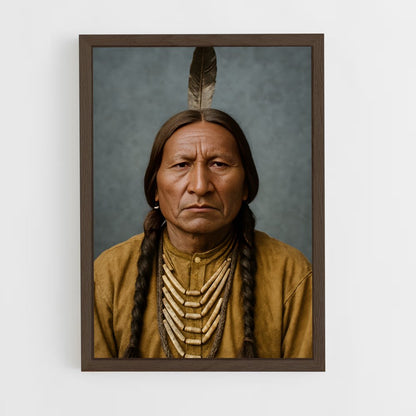 ap-indian chief-7 cadre Bois foncé