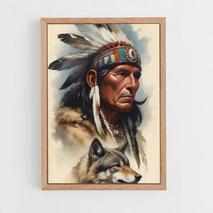ap-indian chief-8 cadre Bois clair