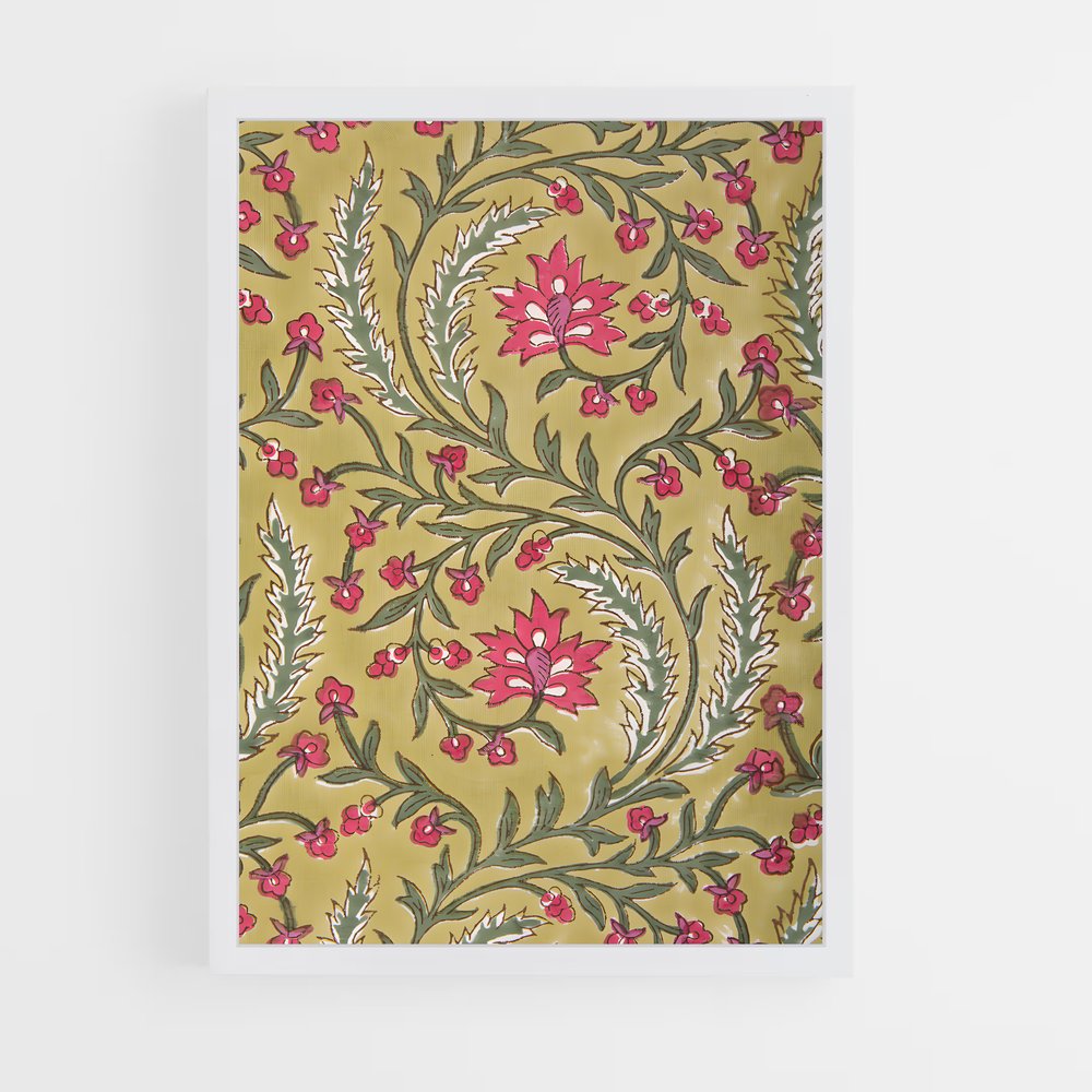 ap-indian patterns-4 cadre Blanc