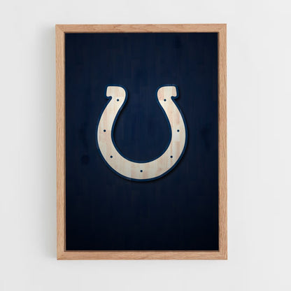ap-indianapolis colts-6 cadre Bois clair
