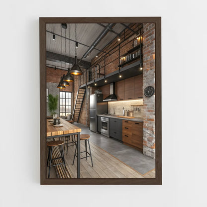 ap-industrial-21 cadre Bois foncé