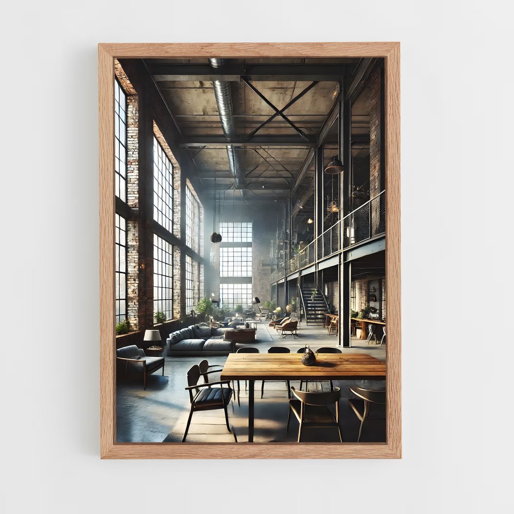 ap-industrial architecture-2 cadre Bois clair