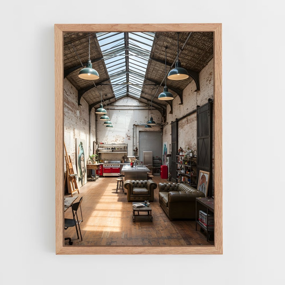 ap-industrial architecture-8 cadre Bois clair