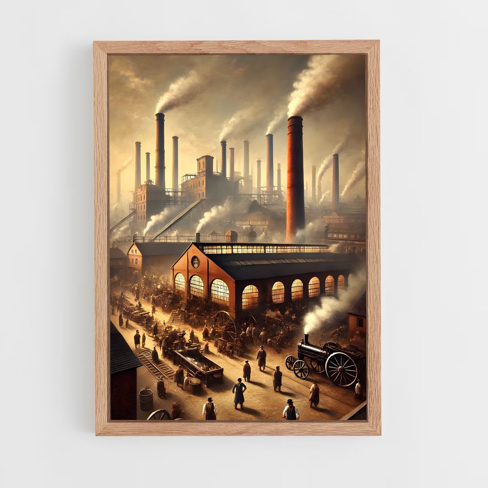 ap-industrial society-1 cadre Bois clair