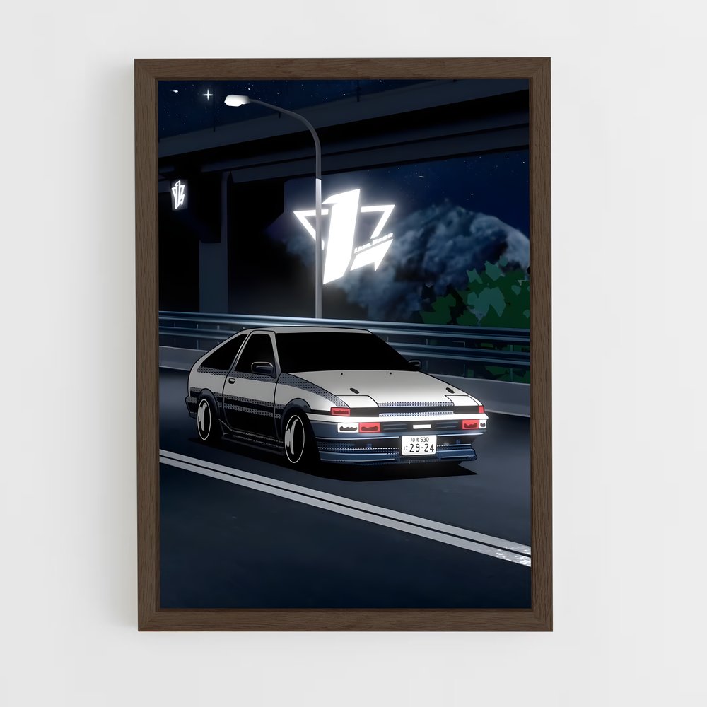ap-initial d-1 cadre Bois foncé
