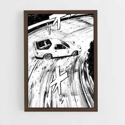 ap-initial d-3 cadre Bois foncé
