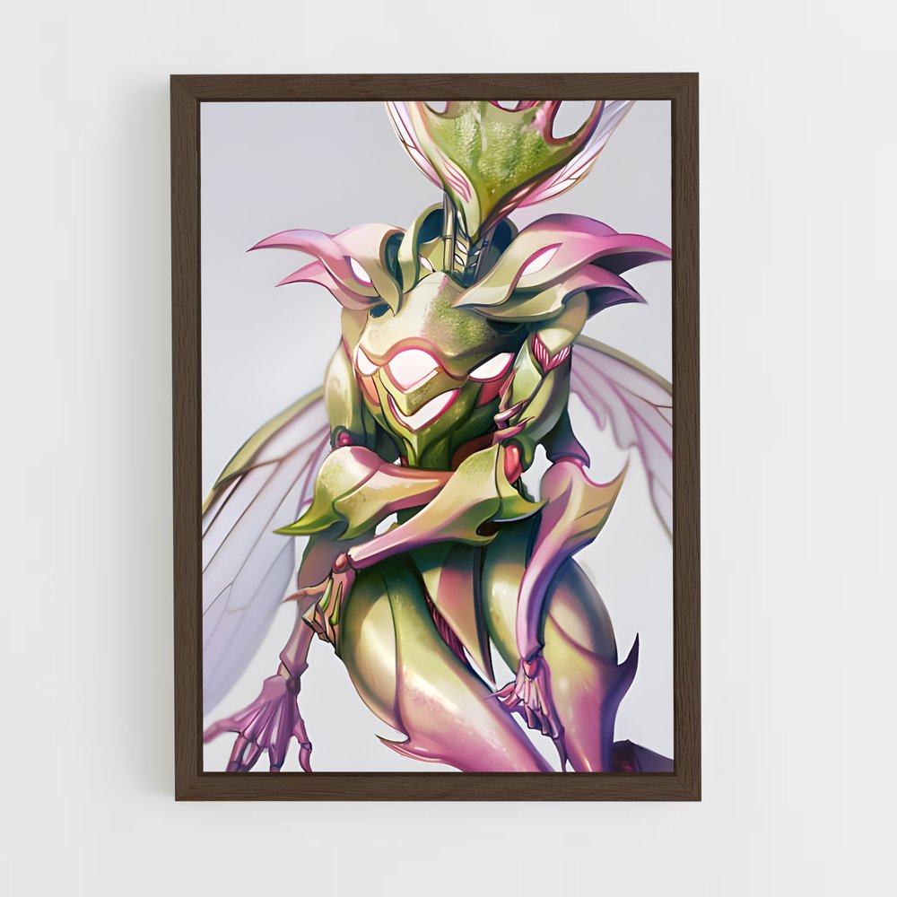 ap-insectoid alien-1 cadre Bois foncé