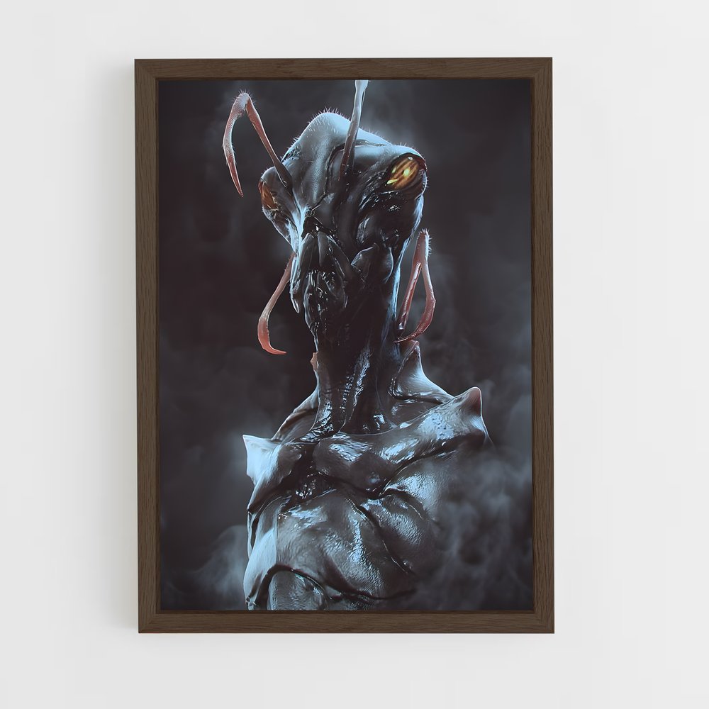 ap-insectoid alien-2 cadre Bois foncé