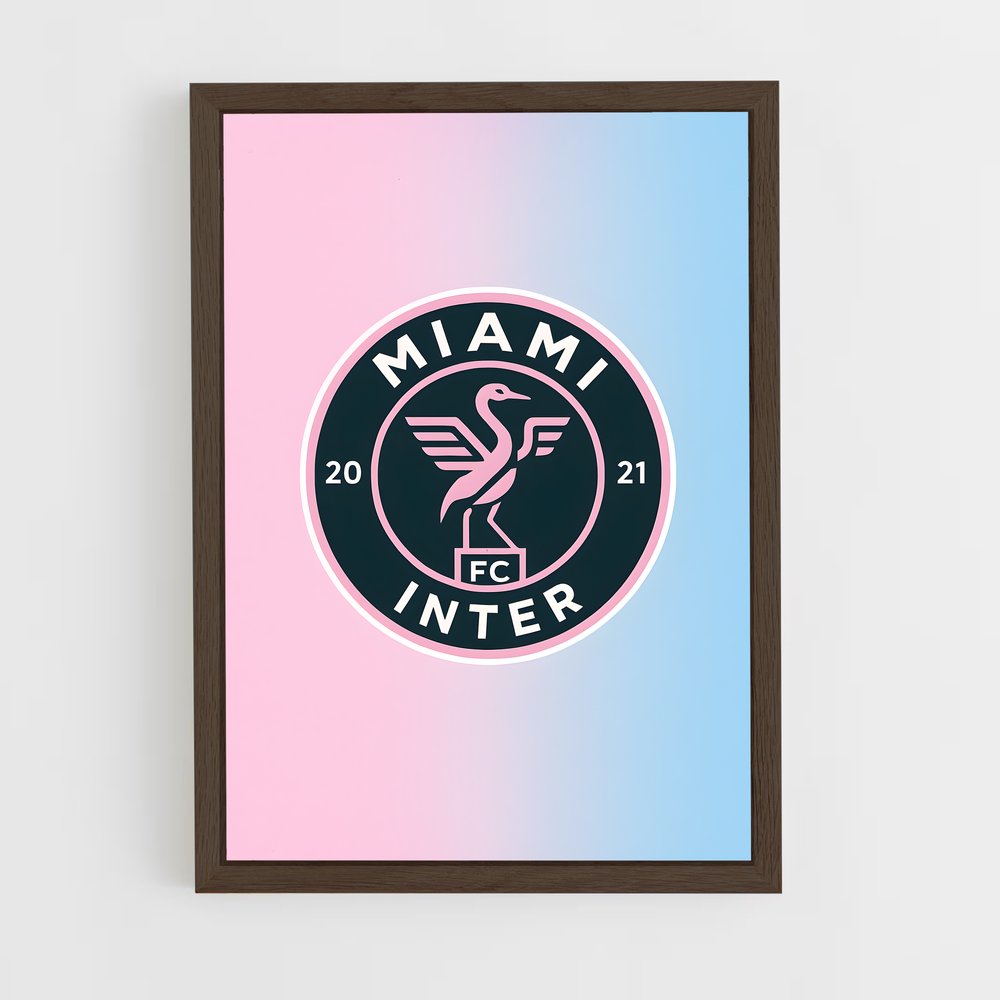 ap-inter miami cf-7 cadre Bois foncé