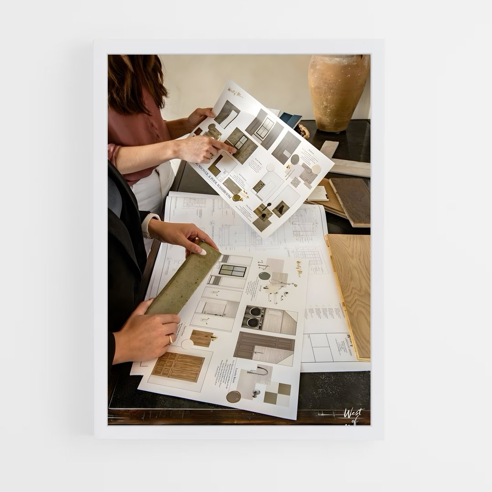 ap-interior designer-1 cadre Blanc