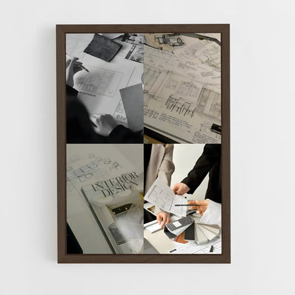 ap-interior designer-5 cadre Bois foncé