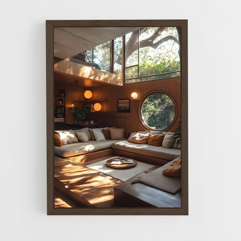 ap-interior designer-6 cadre Bois foncé