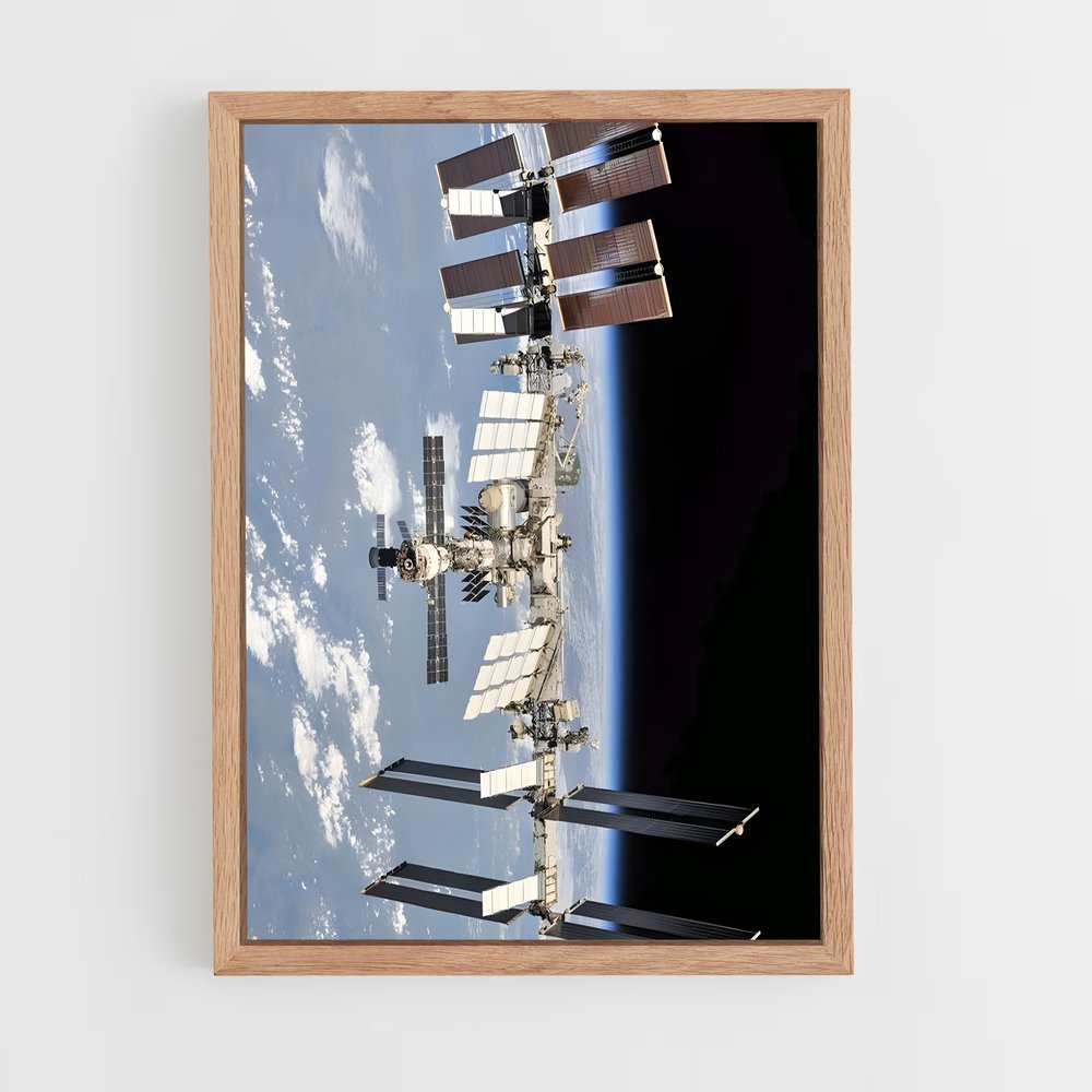 ap-international space station iss-4 cadre Bois clair