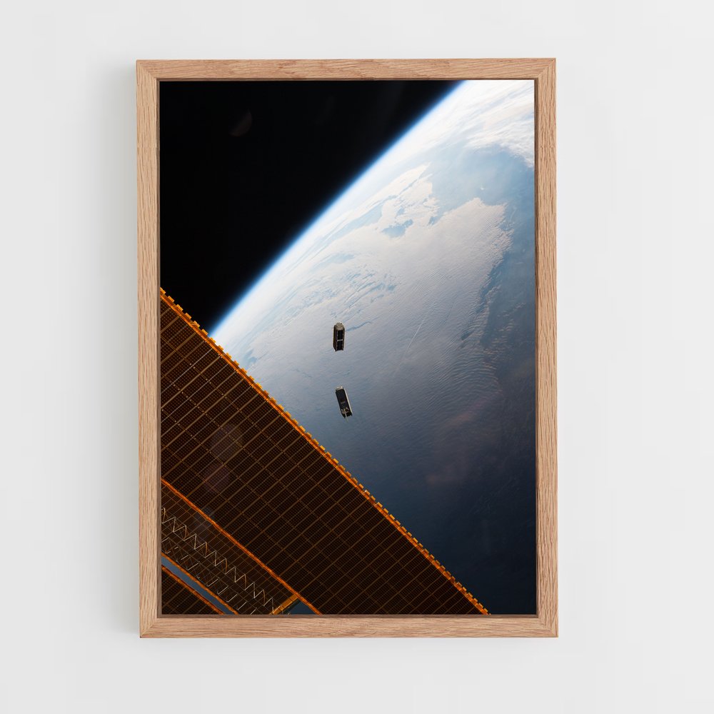 ap-international space station iss-6 cadre Bois clair