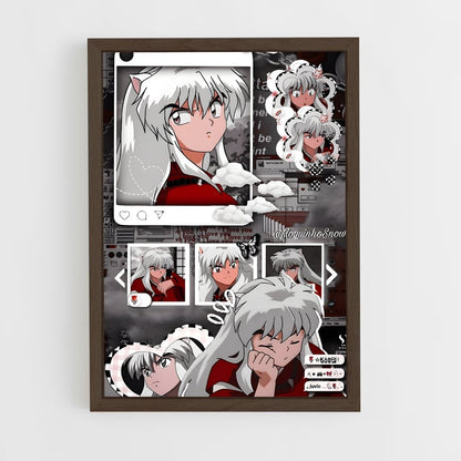ap-inuyasha-1 cadre Bois foncé