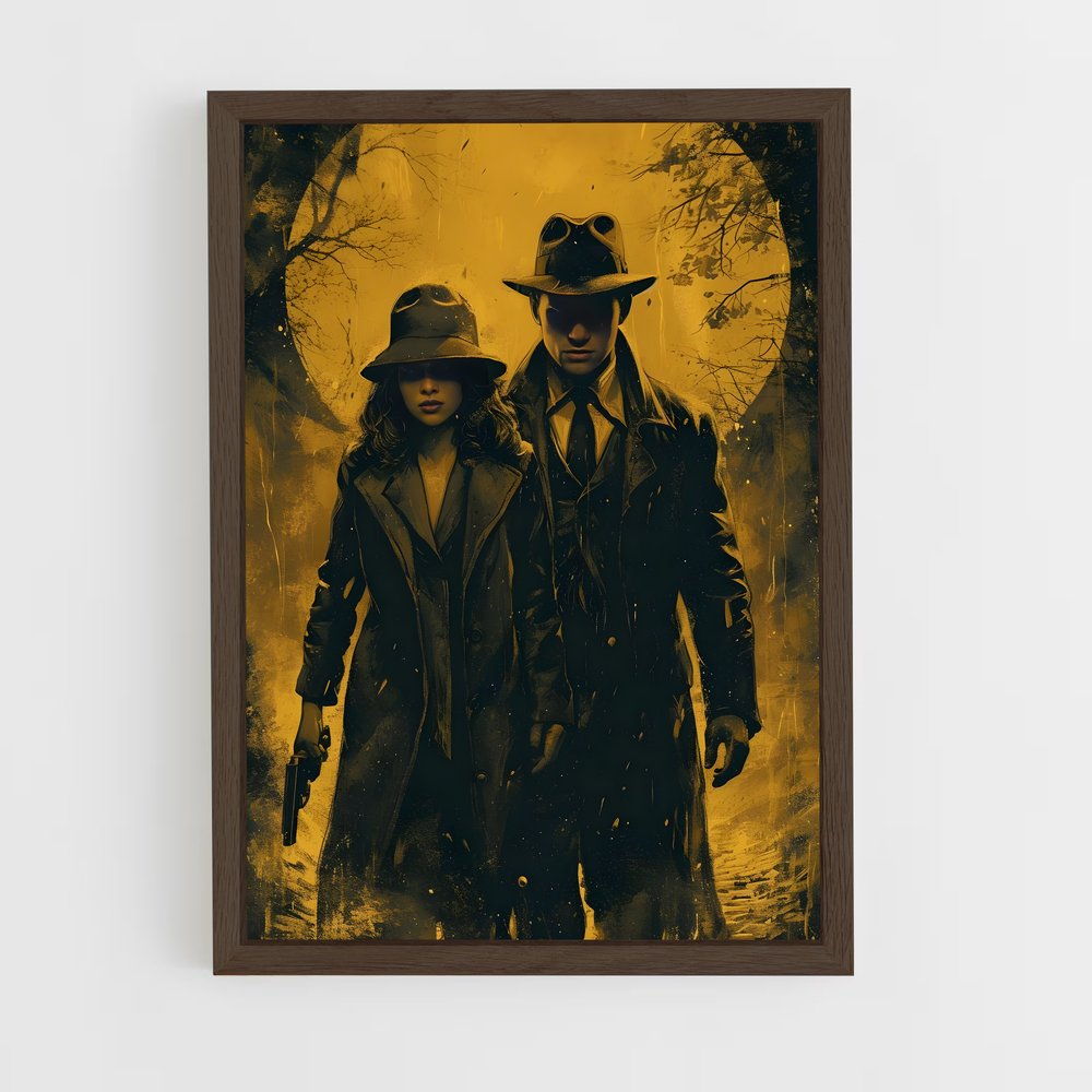 ap-investigators-8 cadre Bois foncé