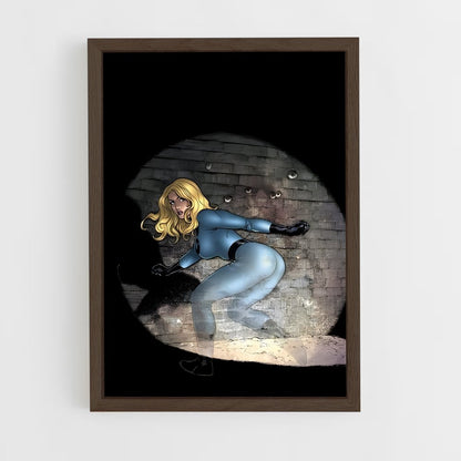 ap-invisible woman sue storm-1 cadre Bois foncé