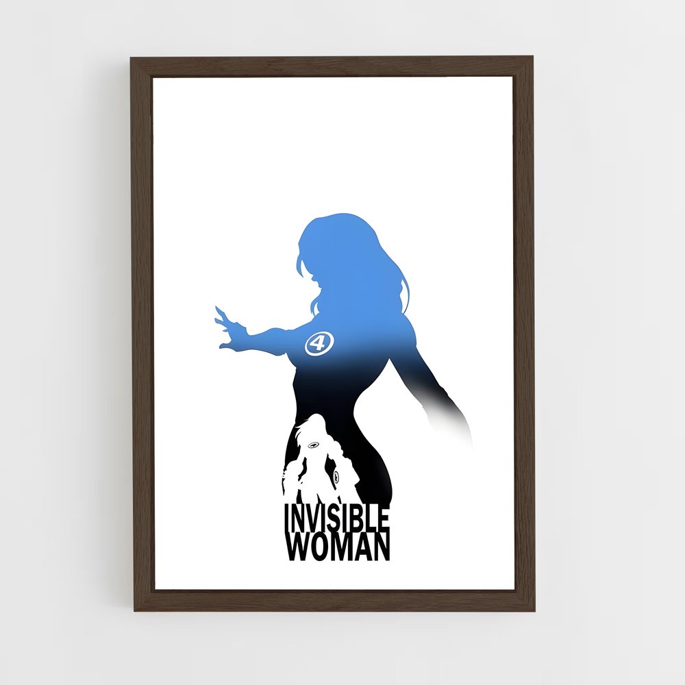 ap-invisible woman sue storm-2 cadre Bois foncé