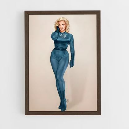 ap-invisible woman sue storm-3 cadre Bois foncé