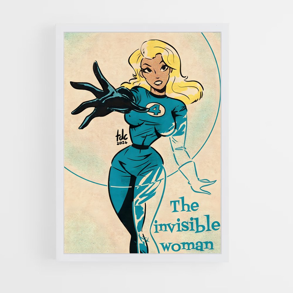 ap-invisible woman sue storm-4 cadre Blanc